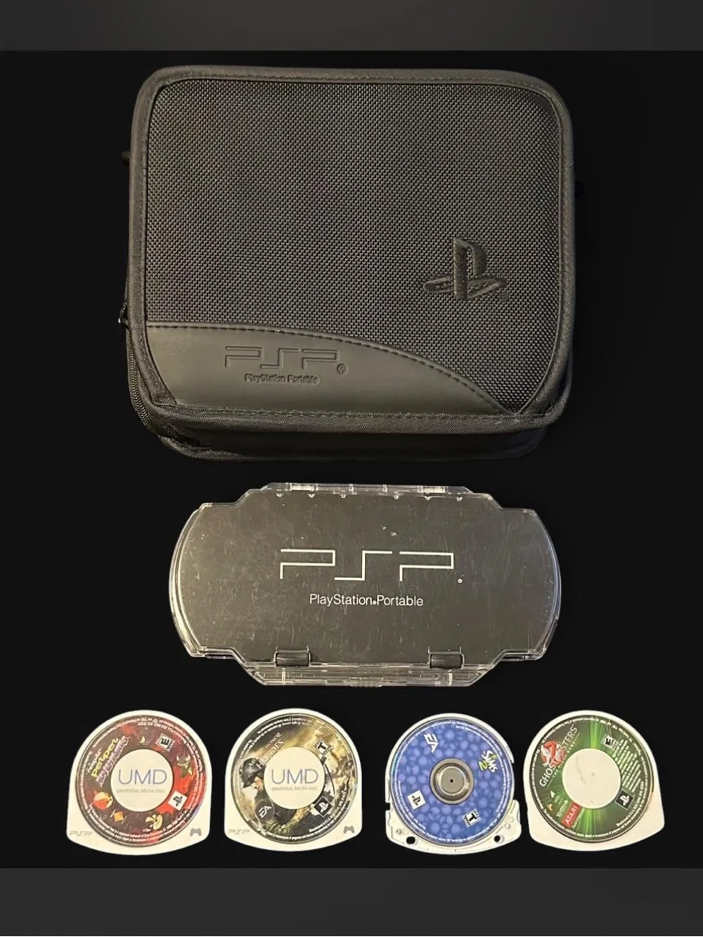 Sony PSP carrying case & accessories bundle